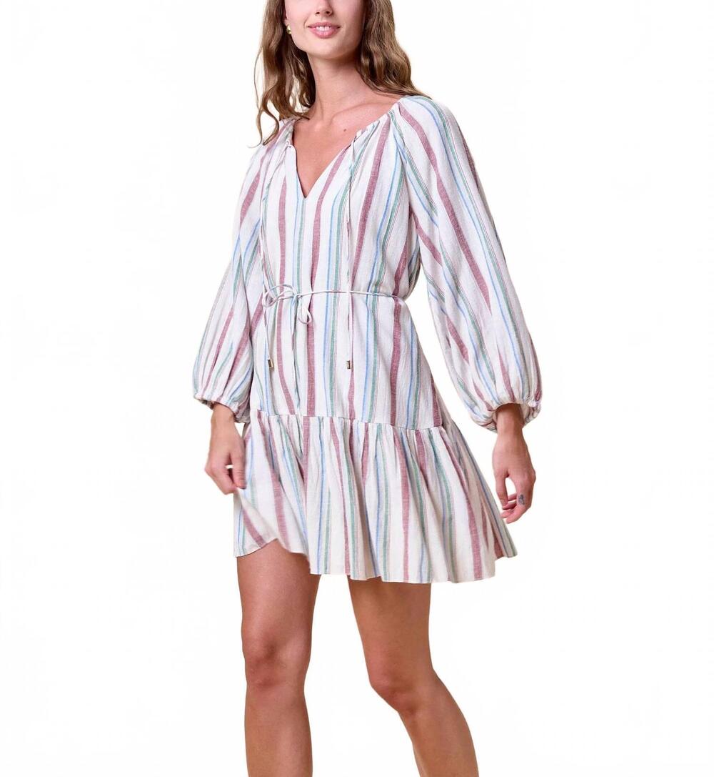 NEW CLEOBELLA mariah mini dress in ivory multi